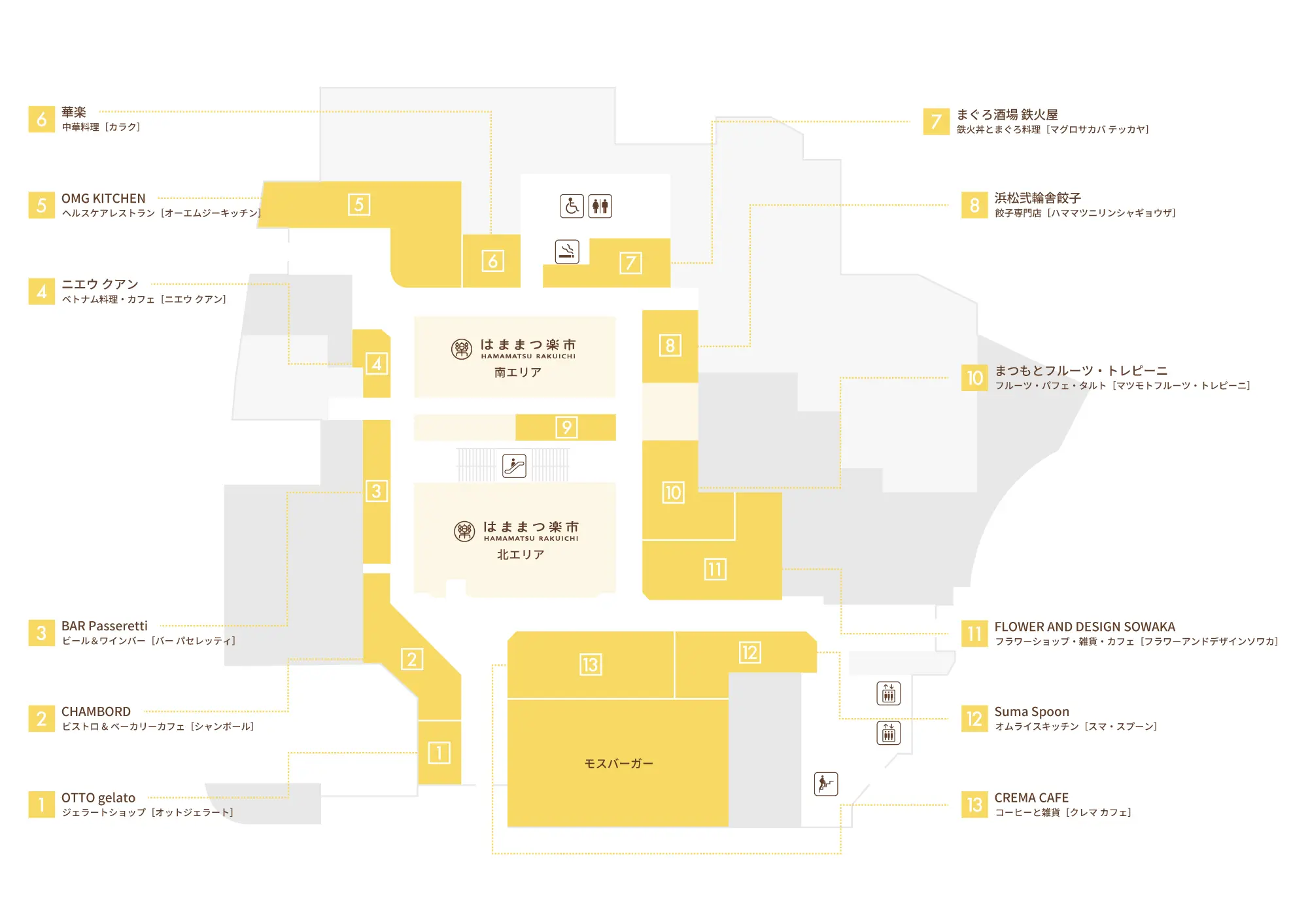 はままつ楽市ホールマップ