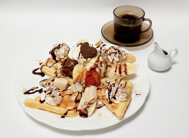 チョコバナナワッフル【イートイン】