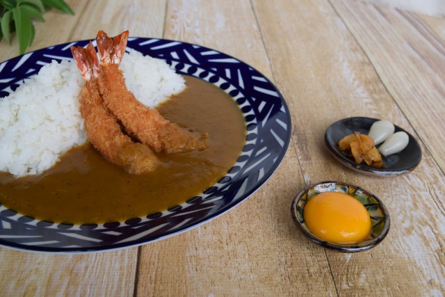  海老フライカレー